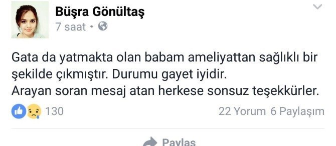 Yaralı Özel Harekat Polisinin Kızından Duygulandıran Paylaşım