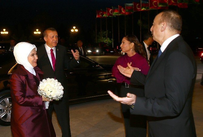 Erdoğan Aliyev’le Bakü'de Bir Araya Geldi