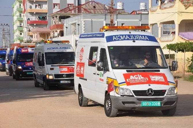 Suriye’ye 24 Ambulans Gönderildi