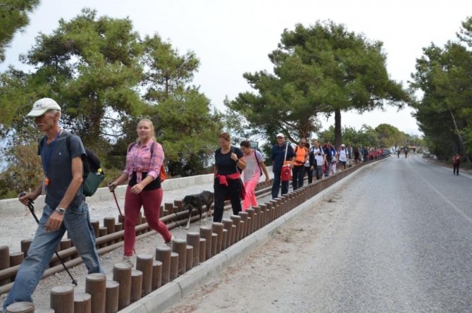 1.yürüyüş Ve Bisiklet Şenliği Güzelçamlı’da Başladı
