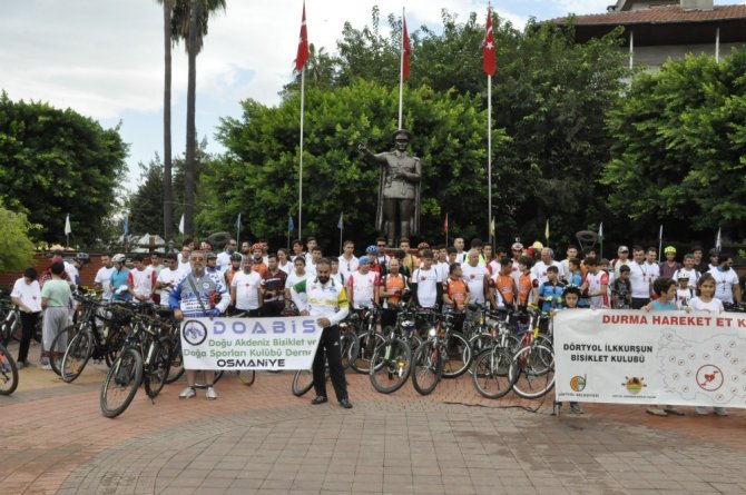 Hatay’da “Kalbin İçin Pedal Çevir” Bisiklet Turu Düzenlendi
