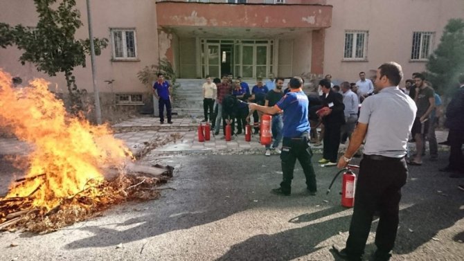 Bingöl’de Yangın Tatbikatı