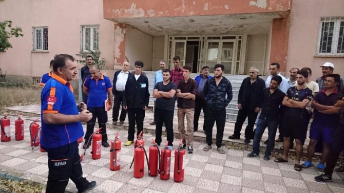 Bingöl’de Yangın Tatbikatı