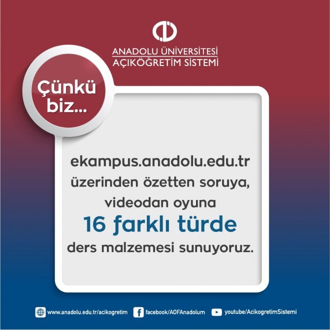 Anadolu Üniversitesi Açıköğretim Sisteminin Farkı