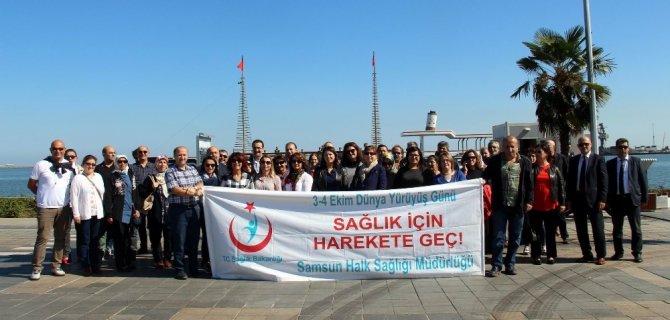 Dünya Yürüyüş Günü’nde Sağlıklı Yaşam Yürüyüşü