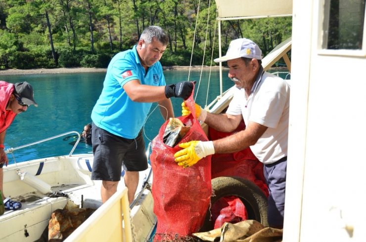 Deniz Dibi Temizliği Çatı Koyu’nda Devam Etti
