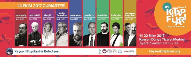 Ünlü Yazarlar Kayseri’de Buluşuyor