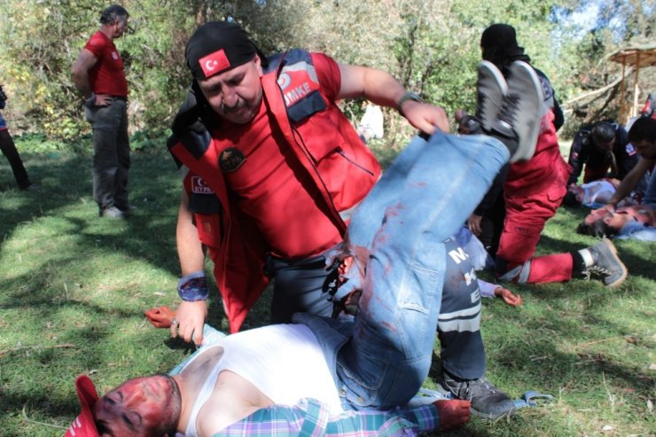 Gerçeği Aratmayan Umke Tatbikatı Mucur İlçesinde Yapıldı