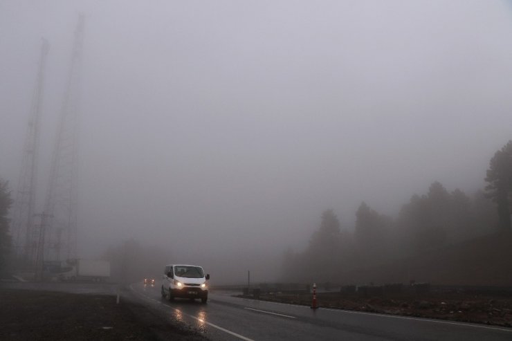 Zonguldak’ta Sis Ve Yağmur Etkili Oldu