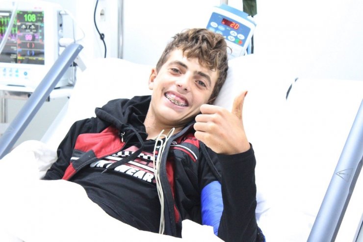 Suriye’de Hayatı Kararan Genç Gaziantep’te Tedavi Oldu