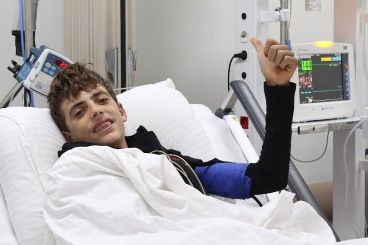 Suriye’de Hayatı Kararan Genç Gaziantep’te Tedavi Oldu