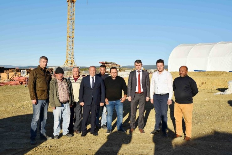 310 Konutluk Toki İnşaatının Şantiyesi Kuruldu