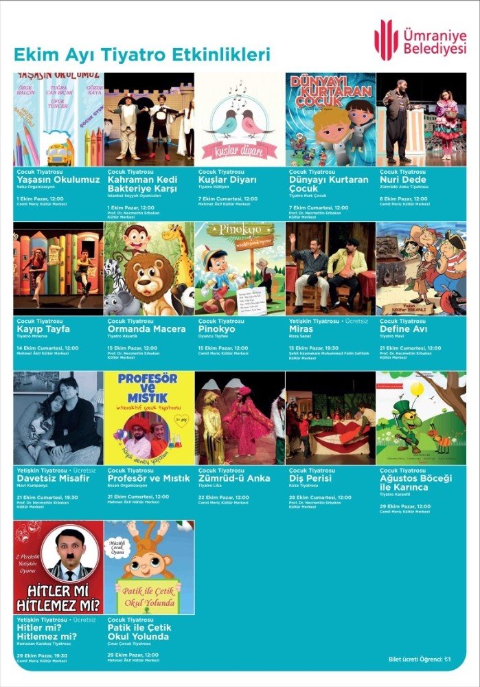 Ümraniye’de Tiyatro Perdeleri Açıldı