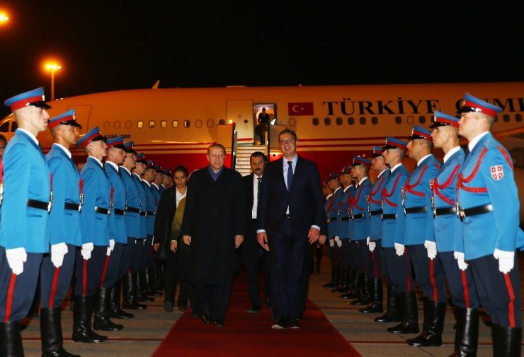 Cumhurbaşkanı Erdoğan Sırbistan’da