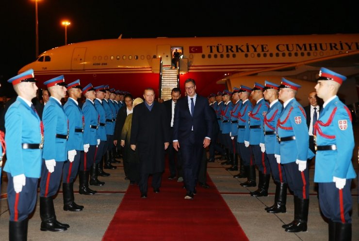 Cumhurbaşkanı Erdoğan Sırbistan’da