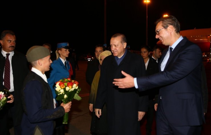 Cumhurbaşkanı Erdoğan Sırbistan’da