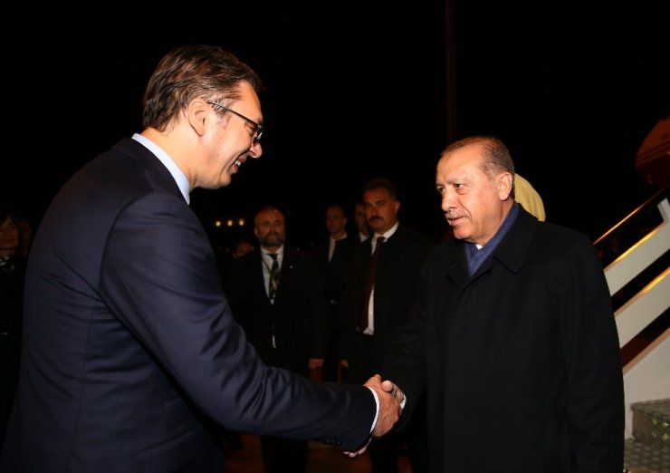 Cumhurbaşkanı Erdoğan Sırbistan’da
