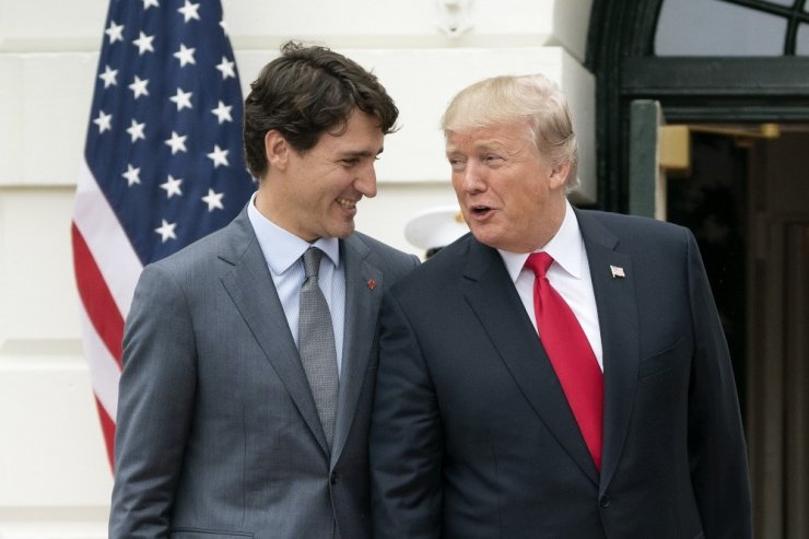 Abd Başkanı Trump, Kanada Başbakanı Trudeau İle Bir Araya Geldi
