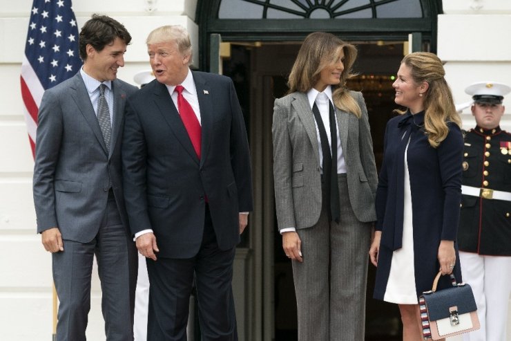 Abd Başkanı Trump, Kanada Başbakanı Trudeau İle Bir Araya Geldi