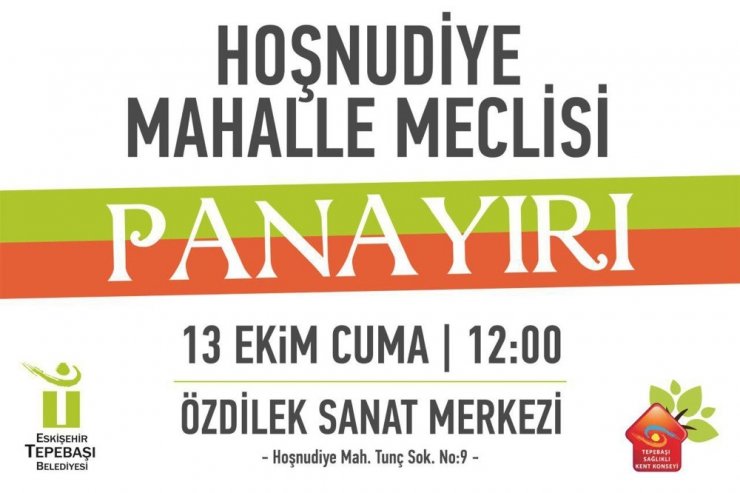 Hoşnudiye Mahalle Meclisi Panayırı’na Bekliyoruz