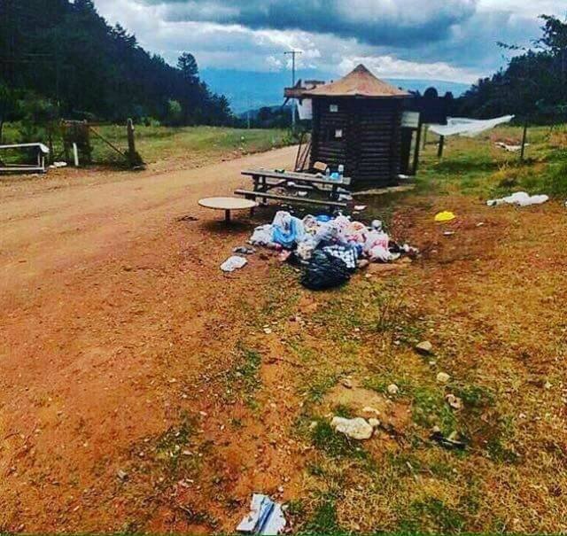 Kamp Yaptıkları Alanı Çöplüğü Çevirdiler