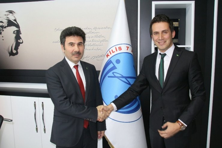 Rektör Karacoşkun Tema İl Temsilcisi Ahmet Özcan’ı Kabul Etti