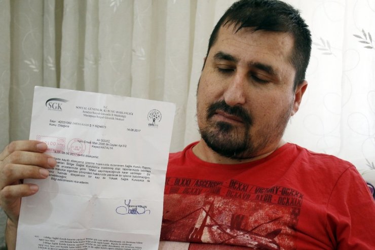 Beyin Tümörü Olan Hastanın Yüzde 97 Engeliyle Maaşı Kesildi