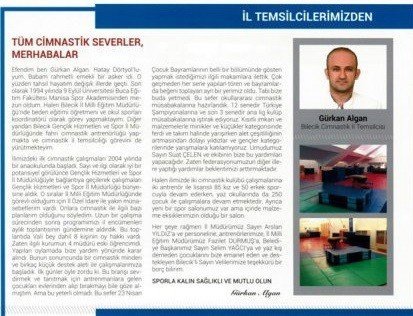 Cimnastik Bülteni 9’uncu Sayısında Bilecik’e Yer Verdi