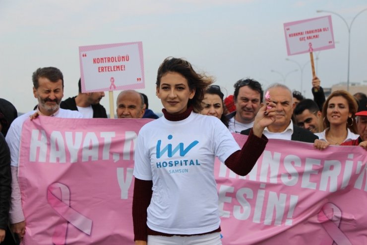 Meme Kanserine Karşı Farkındalık Yürüyüşü: “Hayat Meme Kanserine Yenilmesin”