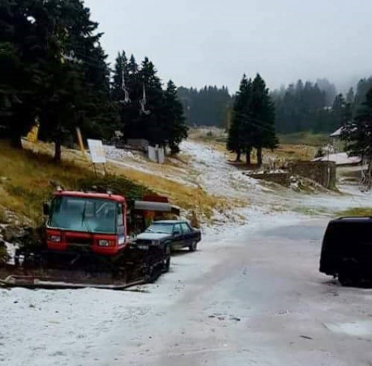 Uludağ’a Yılın İlk Karı Yağdı