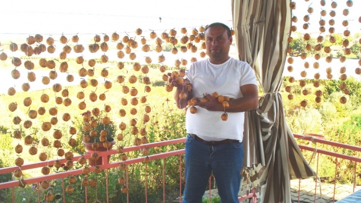 Sarıgöl’de Cennet Elmasının Kurutulmasına Başlandı