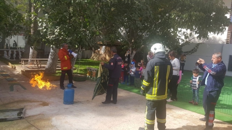 Kreşte Yangın Tatbikatı
