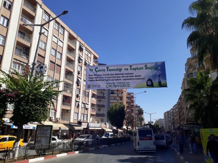 Tarsus Belediyesi’nden Poşetle Çöp Toplama Uygulaması