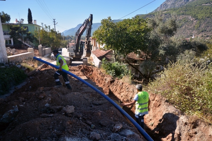 Yazılıtaş Mevkiine Yeni İçme Suyu Hattı