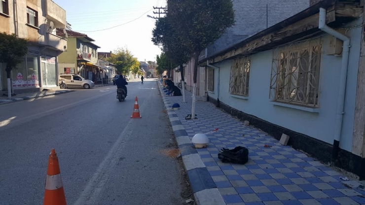 Pazaryeri’nde Kaldırım Çalışmaları