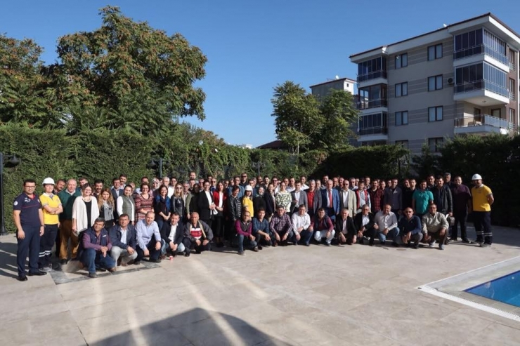 Muhtarlara Verilen Yangın Eğitim Sürüyor