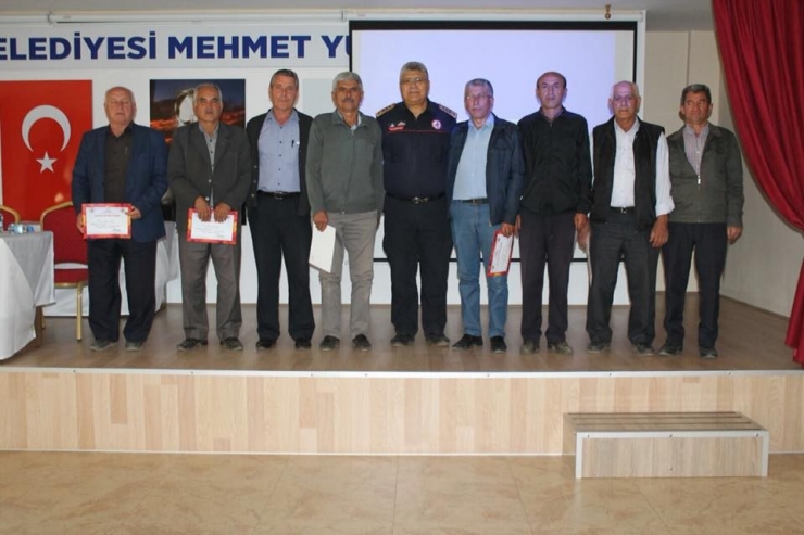 Muhtarlara Verilen Yangın Eğitim Sürüyor