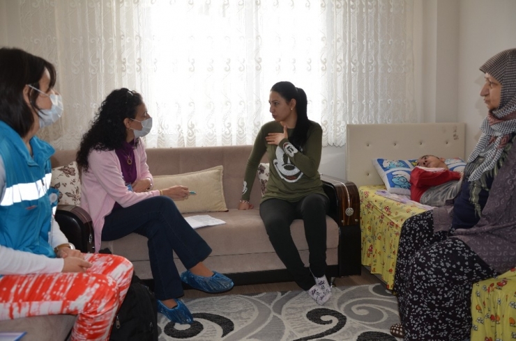 Evde Sağlık Hizmetleri Birimi Doktorları Şahin’i Muayene Etti