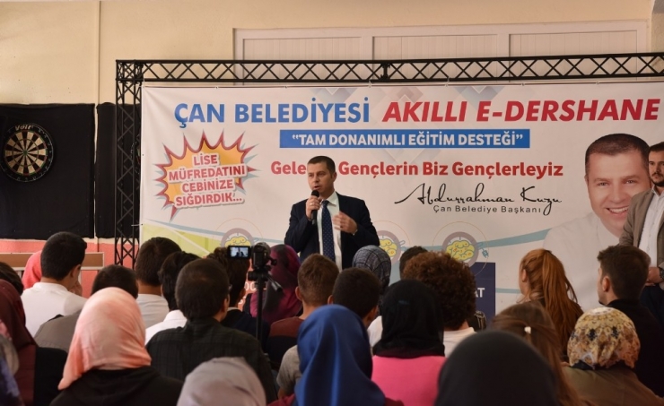 Çan Belediyesinden, ’Çan Belediyesi Akıllı E- Dershane’