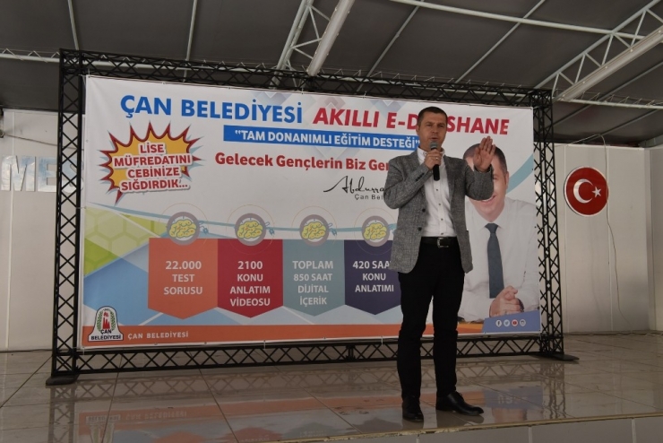 Çan Belediyesinden, ’Çan Belediyesi Akıllı E- Dershane’