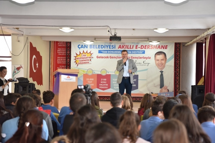 Çan Belediyesinden, ’Çan Belediyesi Akıllı E- Dershane’