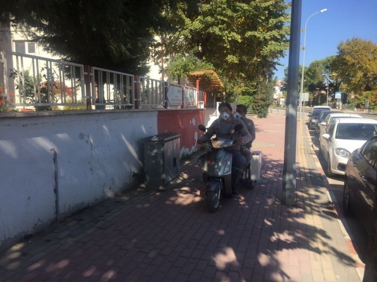 Motorize Ekiplerden İlaçlama Çalışmaları