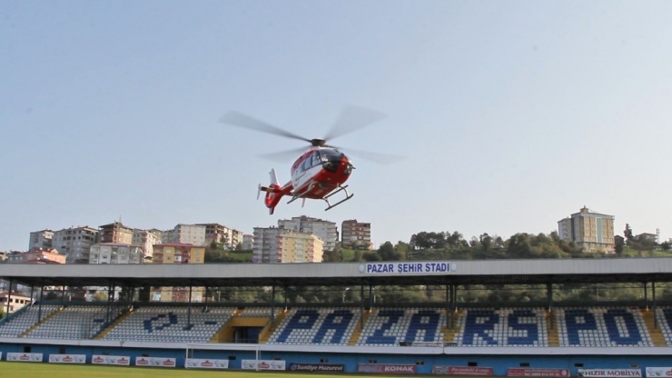 Ambulans Helikopter Minik Irmak İçin Rize’den Samsun’a Havalandı