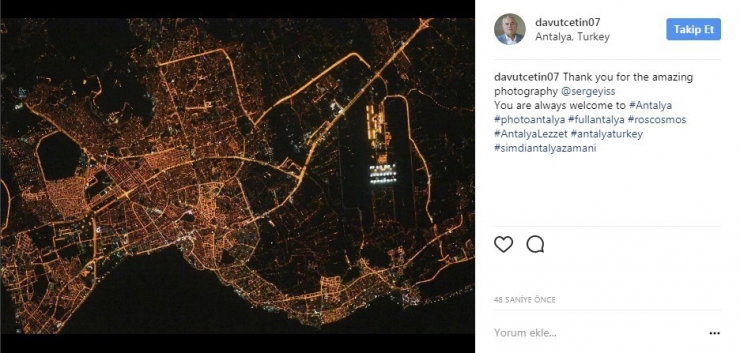 Antalya Uzaydan Böyle Görüntülendi