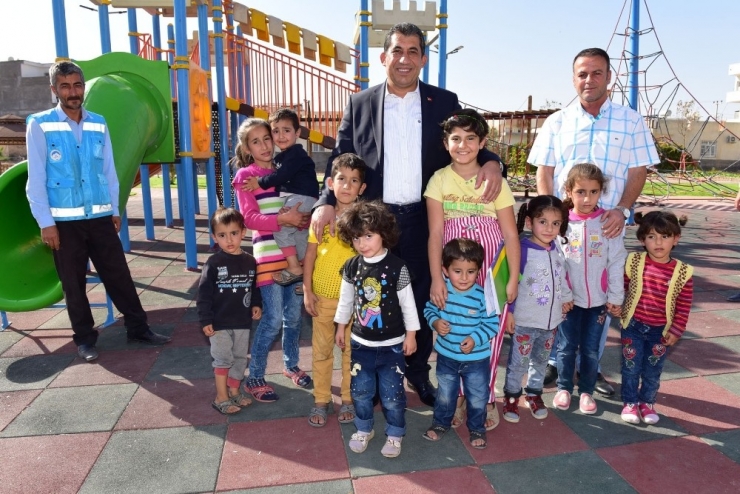 Başkan Atilla’dan Tamamlanan Parkta İnceleme