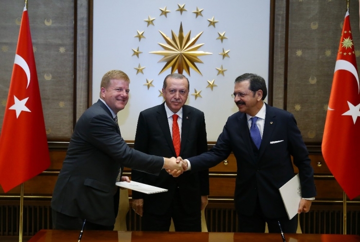 Cumhurbaşkanı Erdoğan, Amerikan Türk Konseyi Ve Abd Ticaret Odası Heyetini Kabul Etti