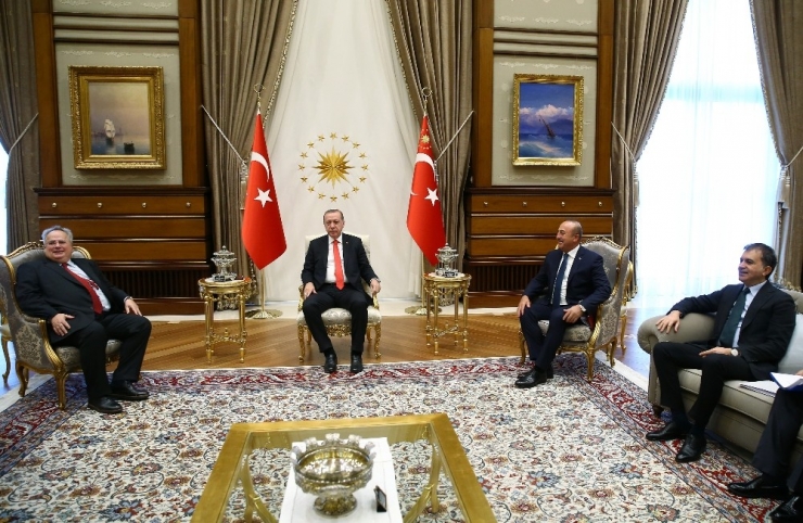 Cumhurbaşkanı Erdoğan, Yunanistan Dışişleri Bakanını Kabul Etti