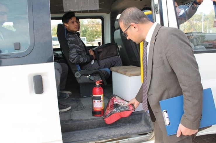 Öğrenci Servis Araçları Denetlendi