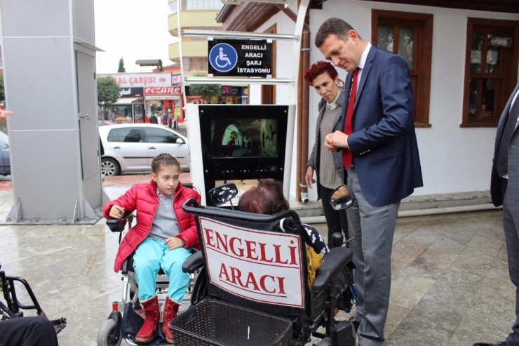 Safranbolu’da Engellilere Şarj İstasyonu