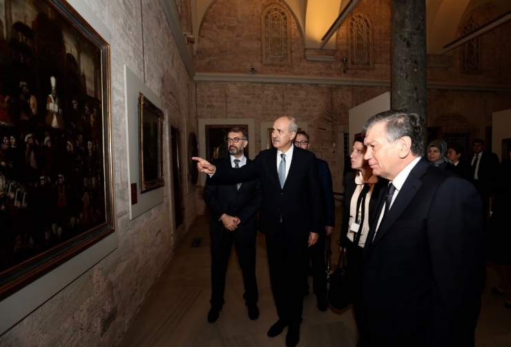 Bakan Kurtulmuş, Özbekistan Cumhurbaşkanı Mirziyoyev’i Topkapı Sarayı’nda Ağırladı